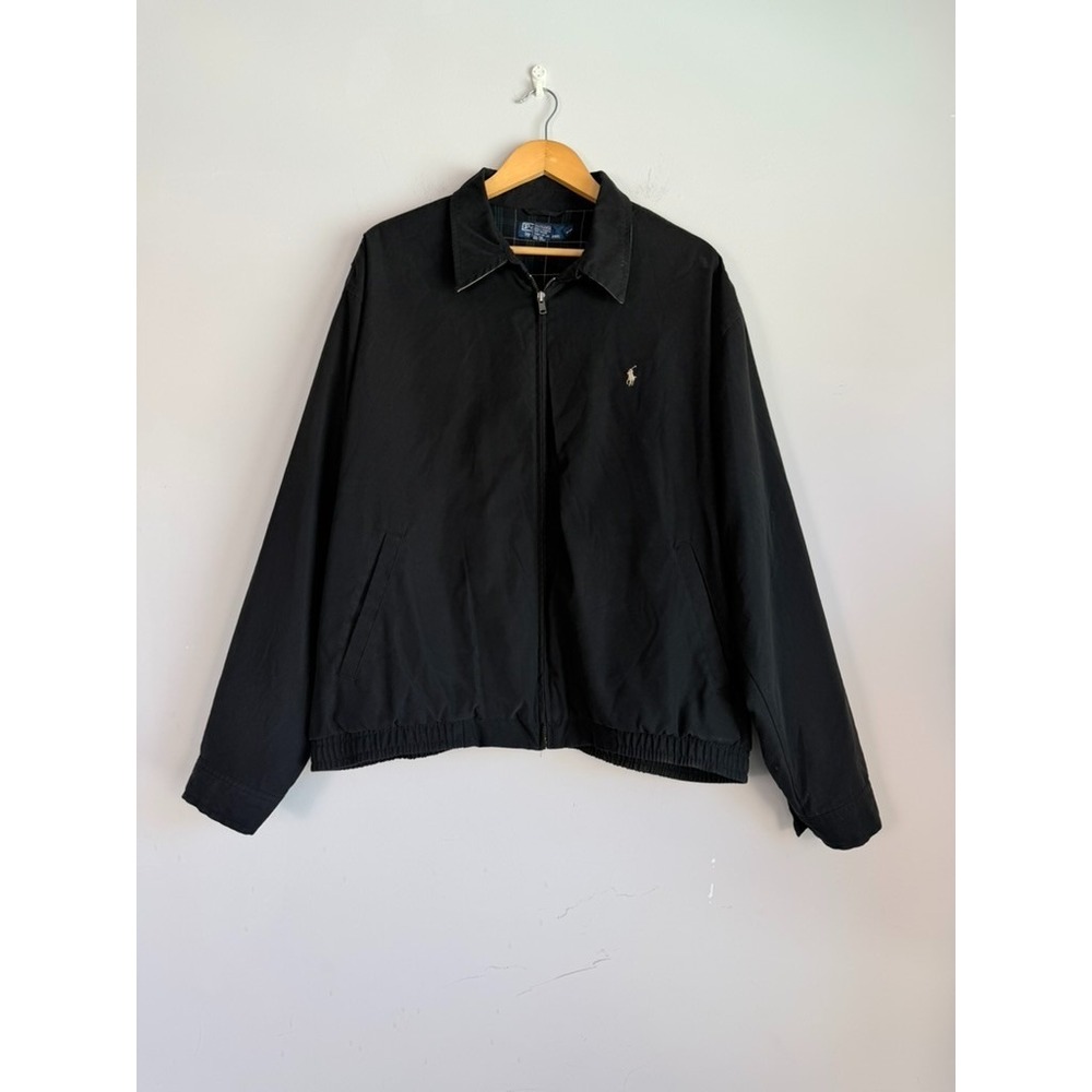 Vintage Polo Ralph Lauren Bi-Swing Bomber Jacket XL Black